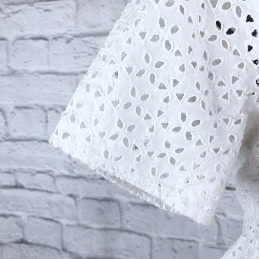 Lucky Brand White Eyelet Blouse - Picture 4 of 7